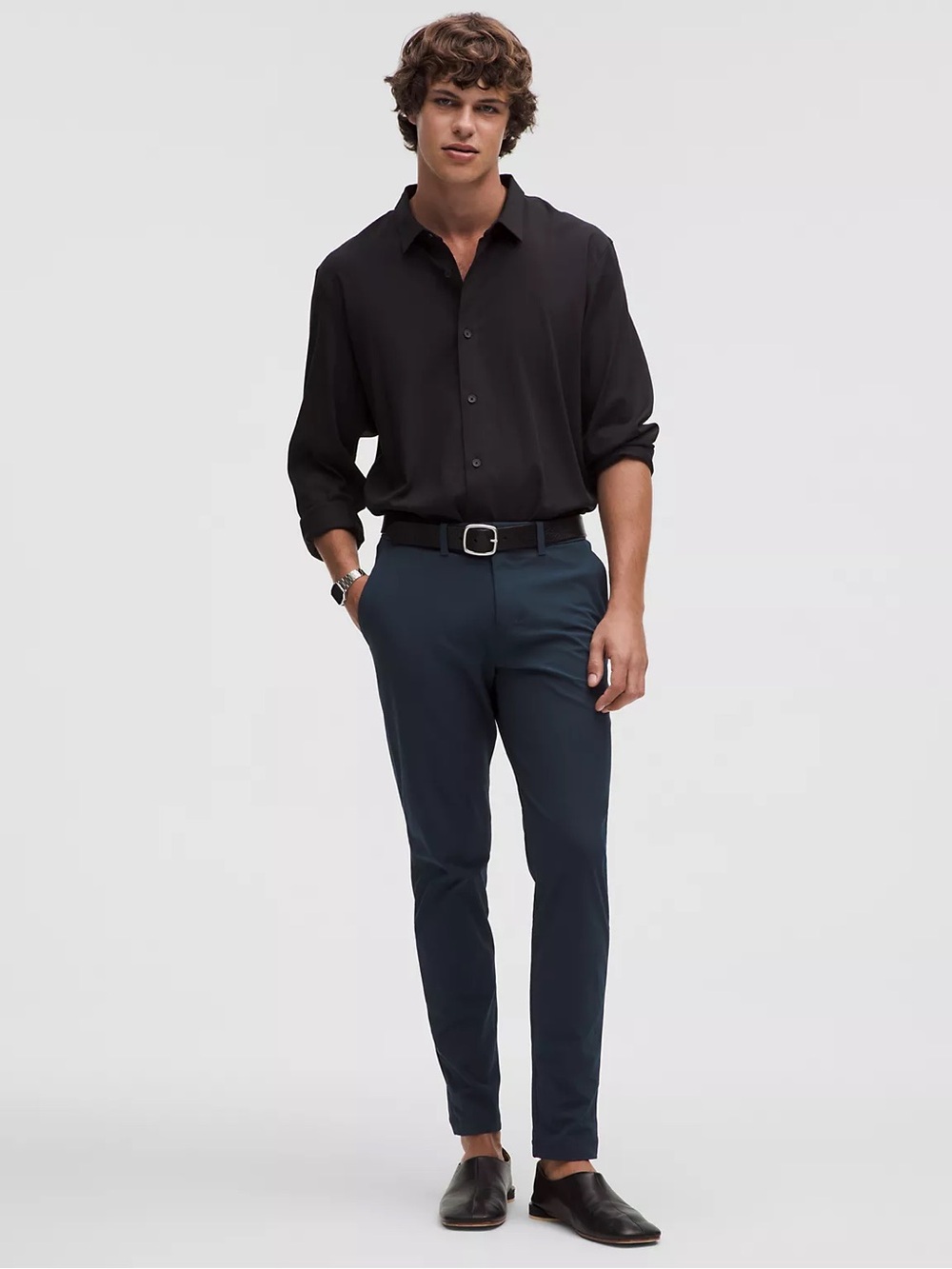 lululemon athletica ABC Slim-Fit Trouser Warpstreme size 34 True Navy
